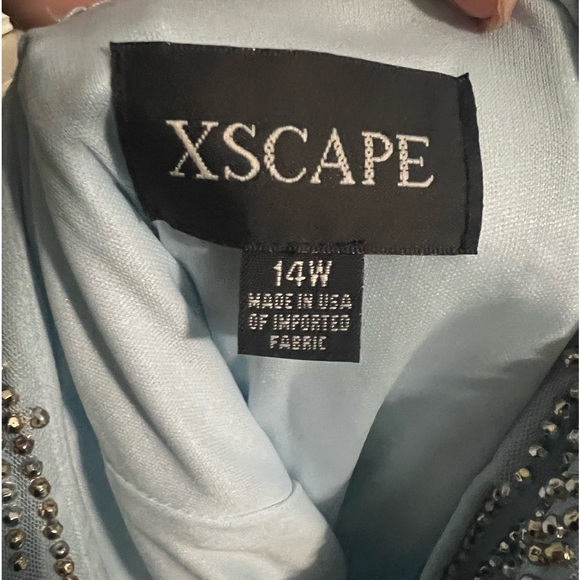 Beautiful sequin dress in light blue. Mermaid style worn once. - Picture 2 of 5